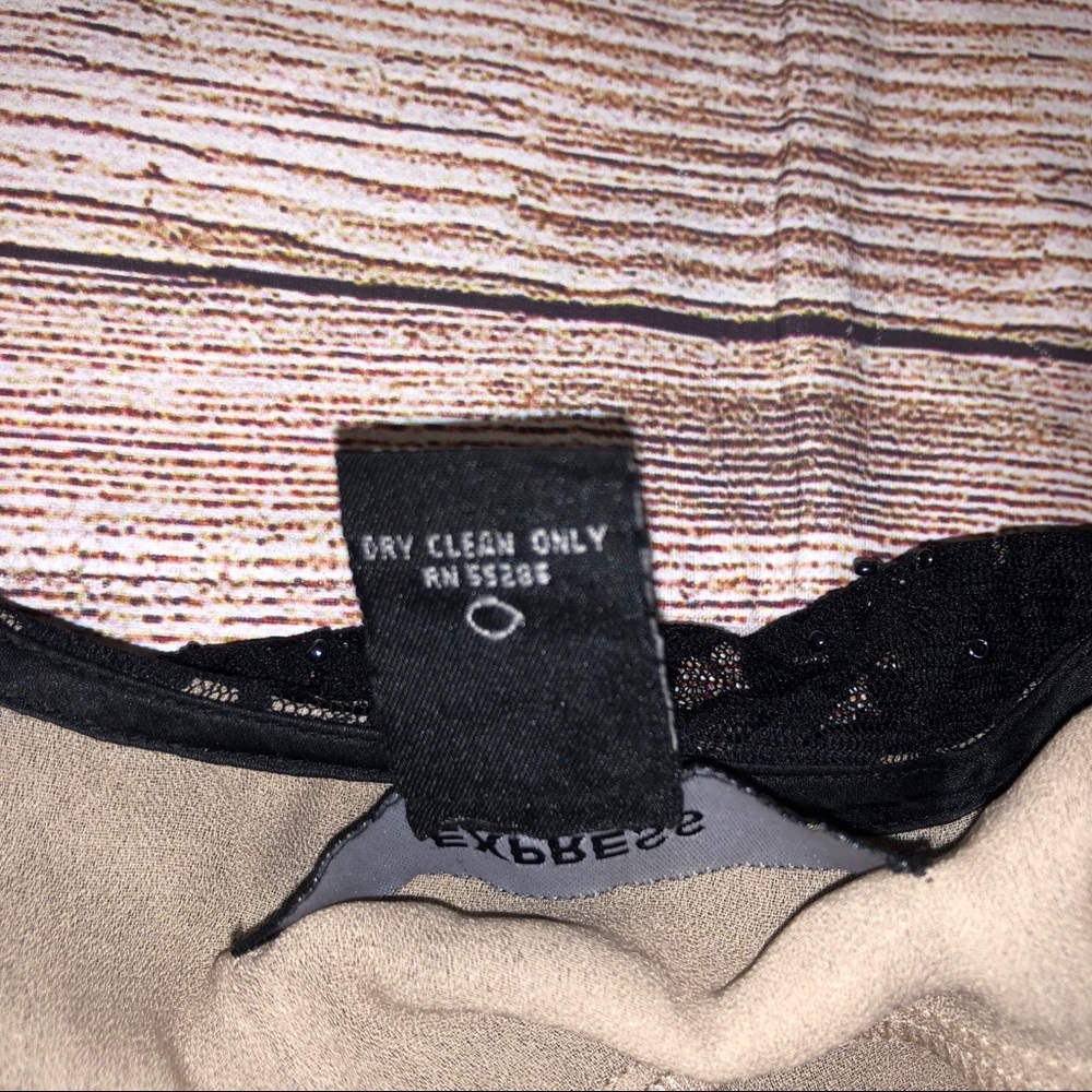 Express Strappy Black Lace Midi Dress - Picture 5 of 7